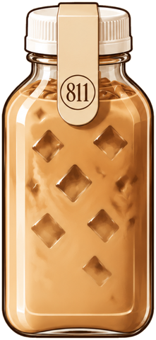 Garrafa de café com leite gelado da 811